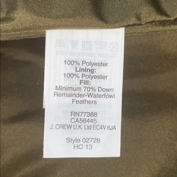 J. CREW Quilted Down Feather lined Vest - Picture 4 of 6